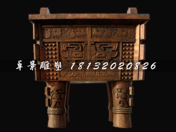 大連星海國(guó)際游樂場(chǎng)銅鼎4米高