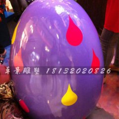 彩繪彩蛋雕塑，玻璃鋼彩蛋雕塑，圣誕節(jié)彩蛋雕塑