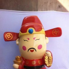玻璃鋼財(cái)神雕塑，玻璃鋼卡通財(cái)神雕塑