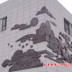 紫銅浮雕，鍛銅浮雕
