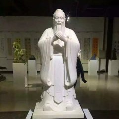 孔子石雕，漢白玉孔子石雕，校園名人石雕