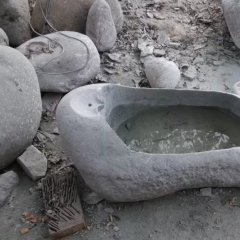 大理石花盆，石水盆