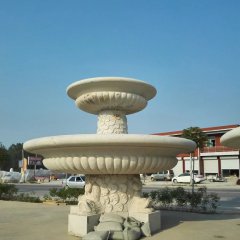 大理石噴泉，兩層石噴泉