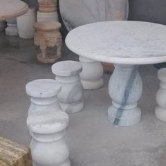 大理石石桌石凳，公園石桌石凳