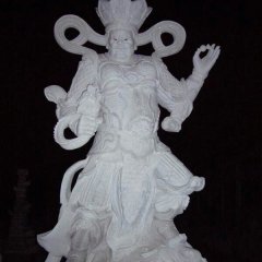 四大天王石雕，漢白玉四大天王雕塑