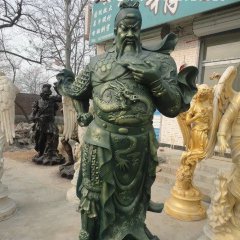 關(guān)公銅雕， 鑄銅關(guān)公雕塑