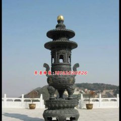 銅香爐，鑄銅香爐雕塑