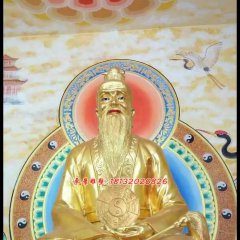 太上老君銅雕，道德天尊銅雕，鎏金銅太上老君雕塑