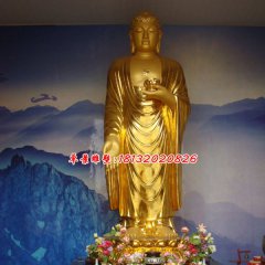 佛像銅雕，鎏金佛像銅雕