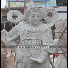 韋佗護法石雕，大理石韋佗雕塑