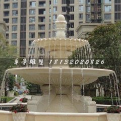噴泉石雕，兩層噴泉石雕