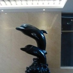 海豚銅雕，動物銅雕