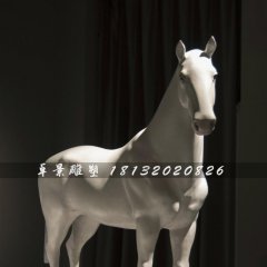 玻璃鋼馬雕塑，玻璃鋼白馬雕塑