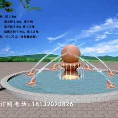 風(fēng)水球，小魚噴水風(fēng)水球