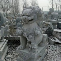 獅子石雕，仿古獅子石雕，門獅石雕