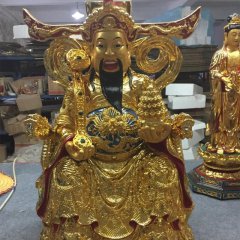 財(cái)神銅雕，鑄銅財(cái)神雕塑