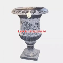 石花盆，青石花盆，仿古花盆