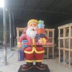 玻璃鋼圣誕老人，卡通玻璃鋼雕塑