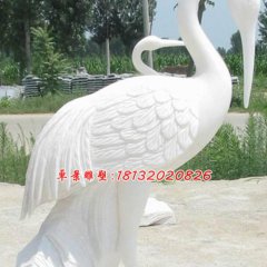 漢白玉仙鶴，石雕仙鶴