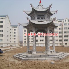 大理石涼亭，小區(qū)涼亭雕塑
