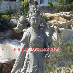何仙姑石雕，石雕八仙雕塑