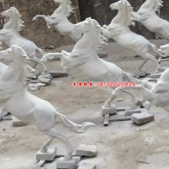 石雕馬，漢白玉馬雕塑