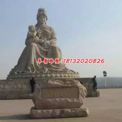 黃河母親石雕，廣場人物雕塑