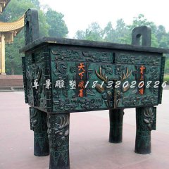銅鼎，銅方鼎，寺廟銅鼎