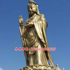 觀音銅雕，南海觀音銅雕