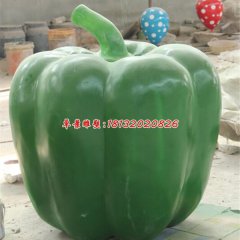 玻璃鋼辣椒雕塑，仿真蔬菜雕塑