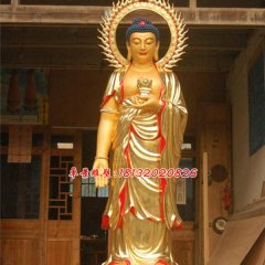 玻璃鋼如來佛雕塑，彩繪玻璃鋼佛像