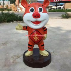 玻璃鋼十二生肖雕塑，玻璃鋼卡通動(dòng)物雕塑