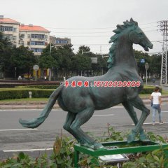 銅馬雕塑，駿馬銅雕，動(dòng)物銅雕