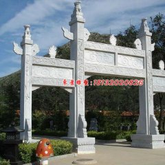 石雕牌坊，大理石牌坊，標志牌坊雕塑
