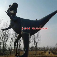 玻璃鋼恐龍雕塑，公園動(dòng)物雕塑