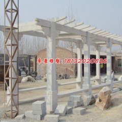 石雕長(zhǎng)廊，漢白玉走廊雕塑