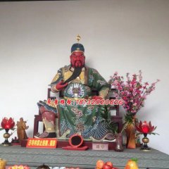 玻璃鋼關(guān)公雕塑，紅臉關(guān)二爺?shù)袼? width=