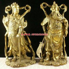 關(guān)公銅雕，韋陀銅雕