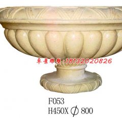石雕花盆，廣場砂巖花盆雕塑