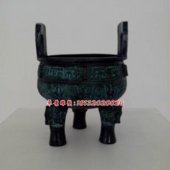 青銅鼎，三足鼎雕塑，銅香爐