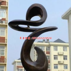 抽象銅雕，小區(qū)景觀抽象雕塑