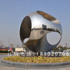 不銹鋼球雕塑，廣場球不銹鋼雕塑