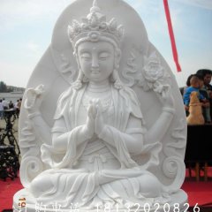 漢白玉觀音佛像，漢白玉寺廟佛像雕塑