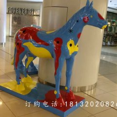 玻璃鋼馬，商場景觀雕塑