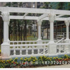 石雕走廊，公園景觀雕塑