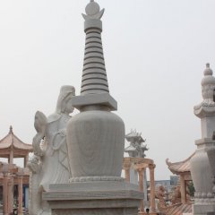 白塔，大理石白塔雕塑