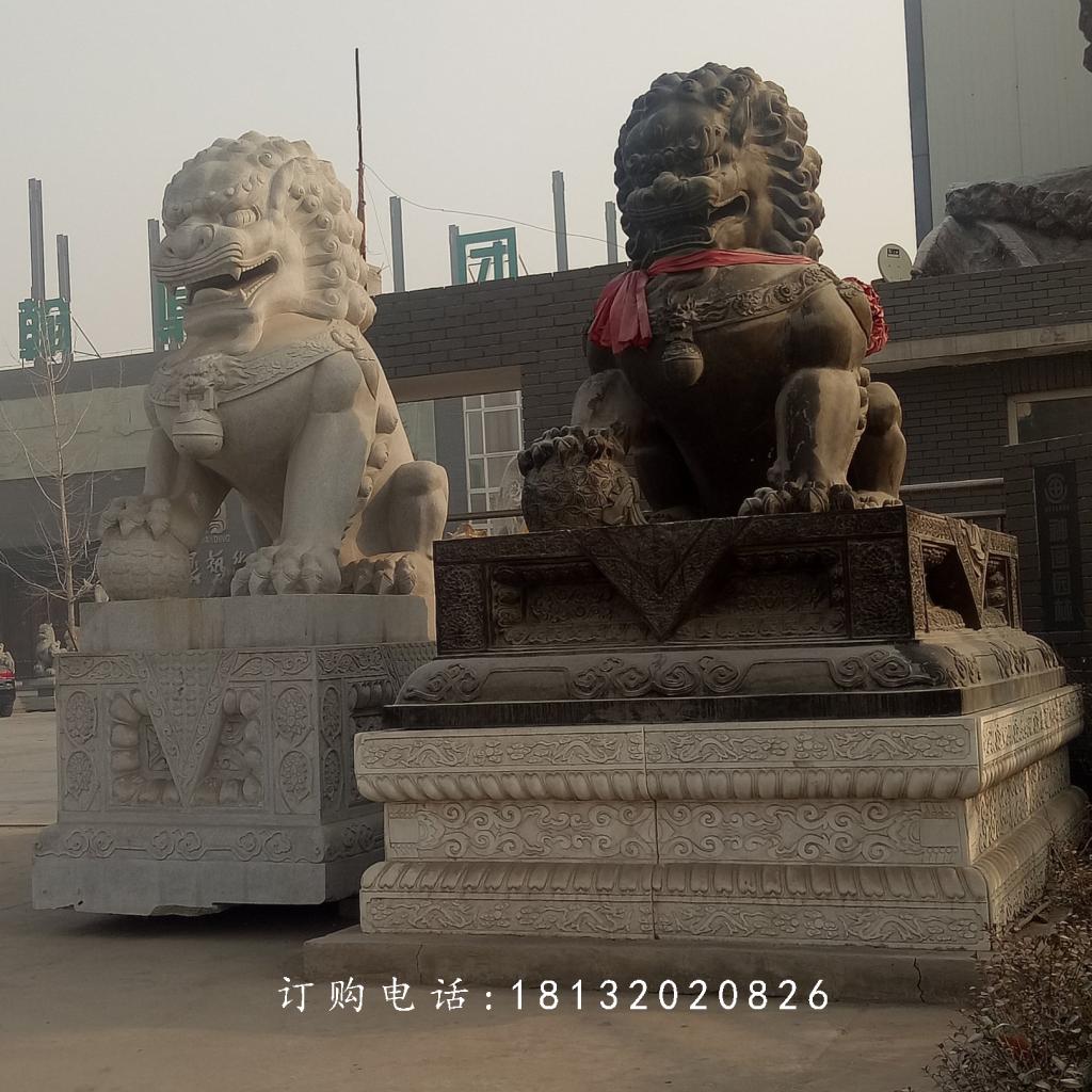 北京獅石雕，大理石獅子雕塑