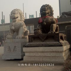 北京獅石雕，大理石獅子雕塑