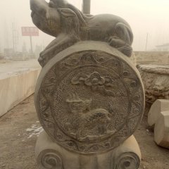 抱鼓石，青石門墩，仿古門墩