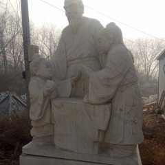 孔融讓梨石雕，廣場(chǎng)人物石雕